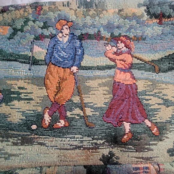 Vintage Golf Tapestry Dopp Kit Bag